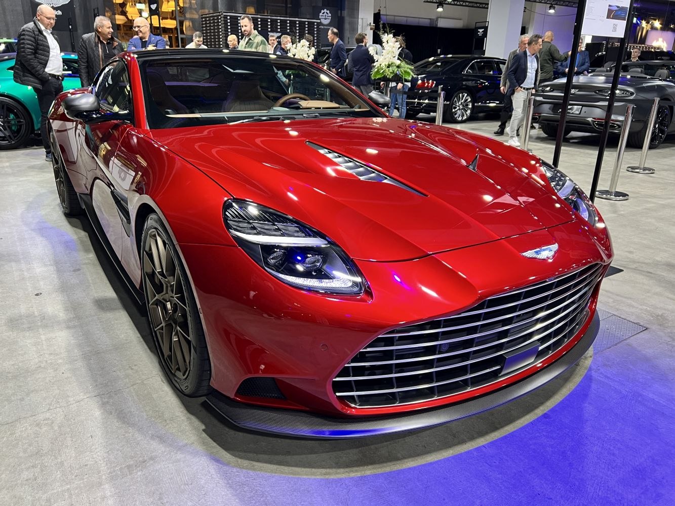 Aerodynamic front design with LED headlights and prominent grille