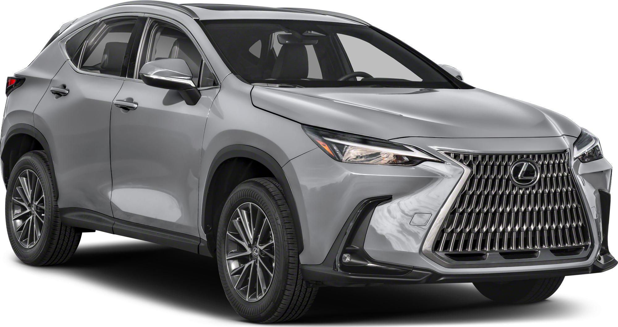 Front side view of a compact SUV with spindle grille and LED headlamps