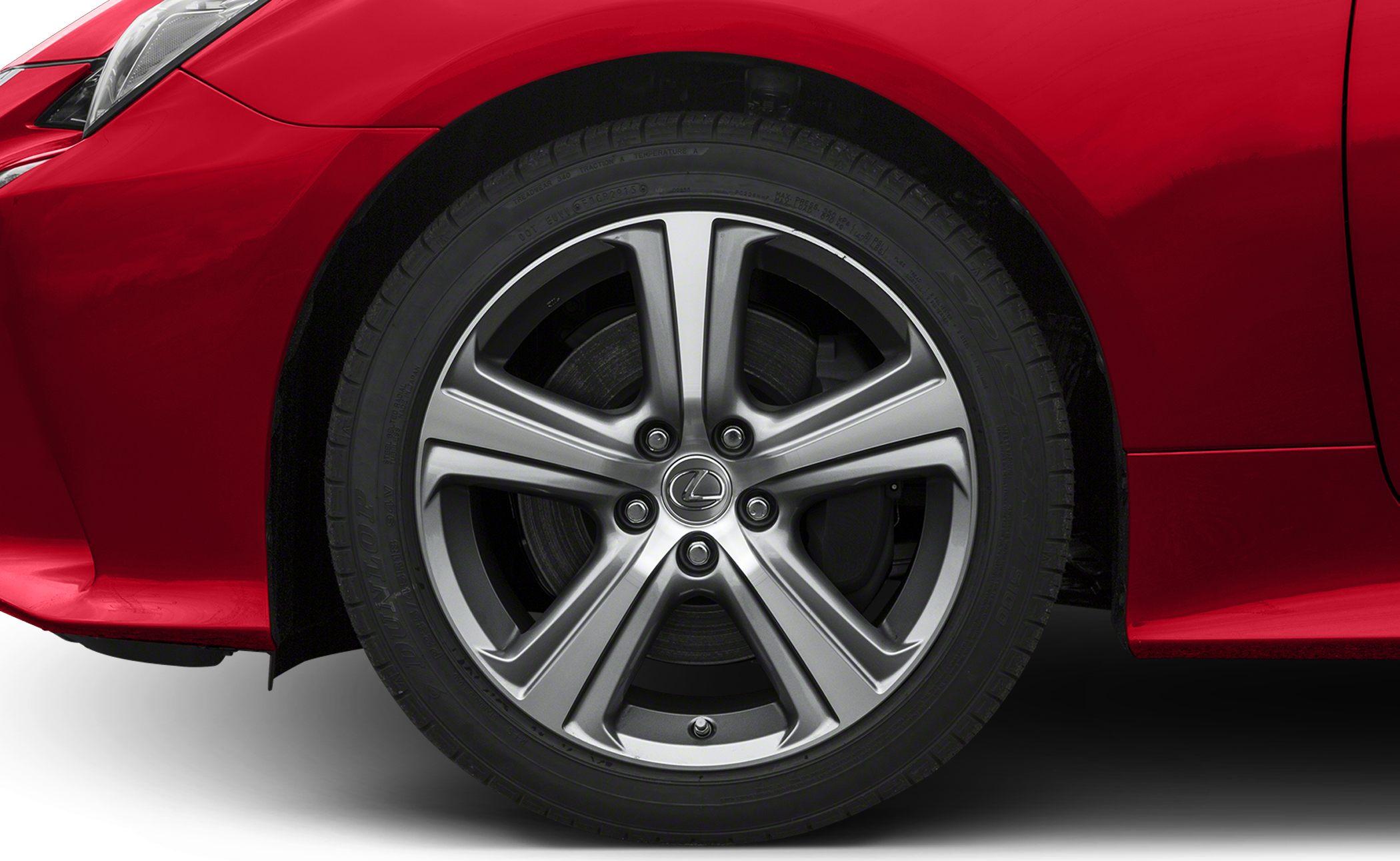 Close-up of car alloy wheel and tire with detailed rim design