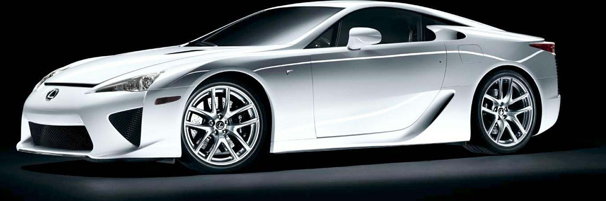 Sleek side profile with aerodynamic design and alloy wheels