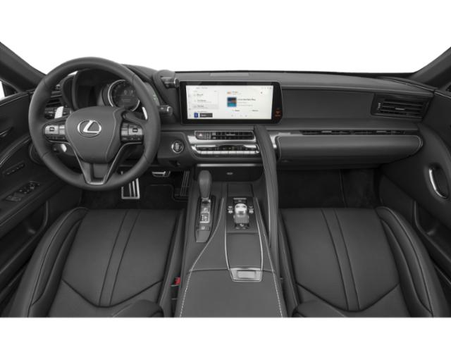 Interior dashboard and steering wheel of a luxury convertible
