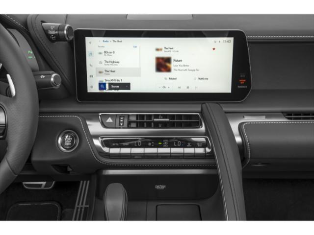 Dashboard with infotainment screen and climate control features
