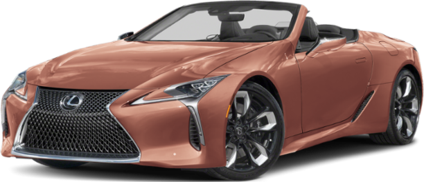 Luxury roadster front view with sleek headlights and large grille