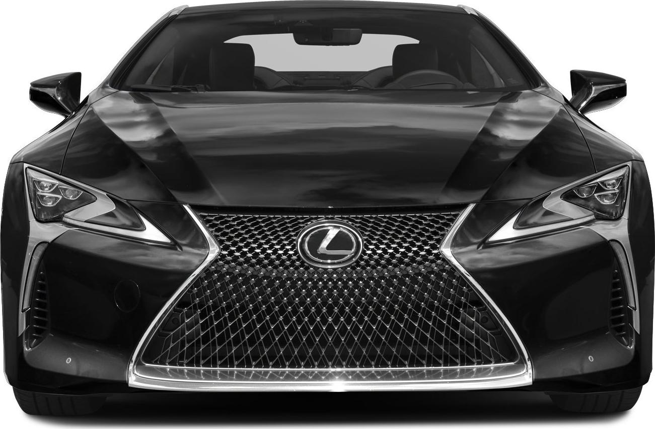 Front view with signature spindle grille and LED headlights