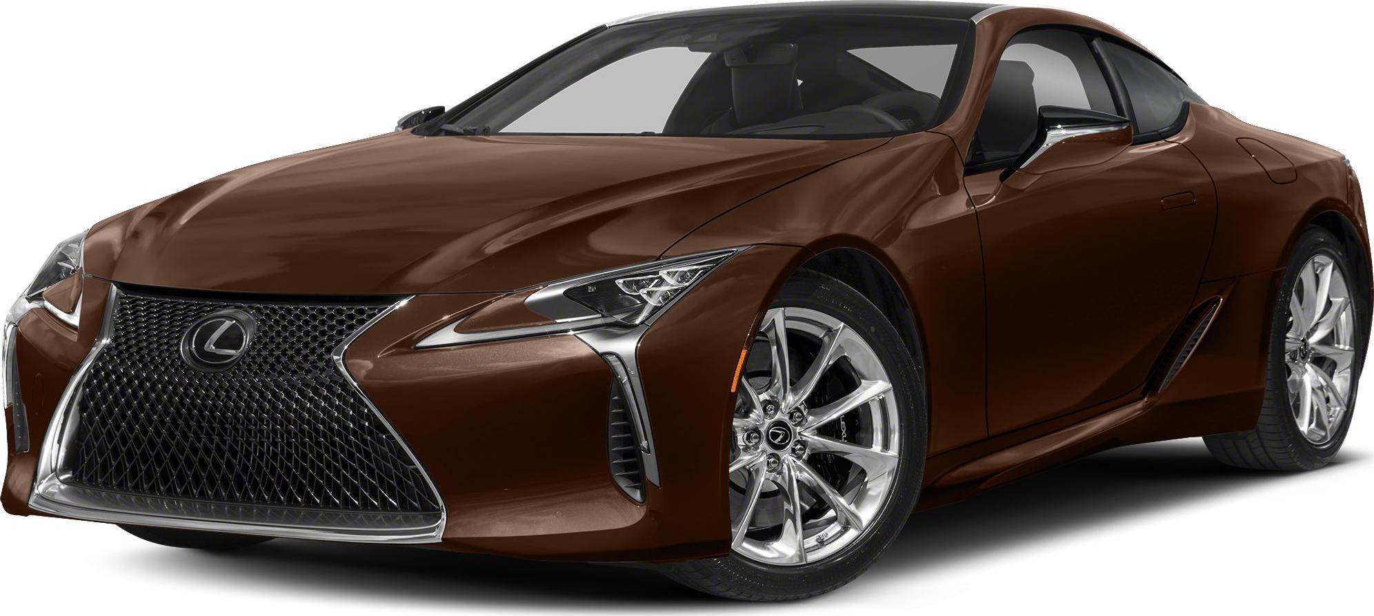 Front angle view of a sports coupe highlighting spindle grille and alloy wheels