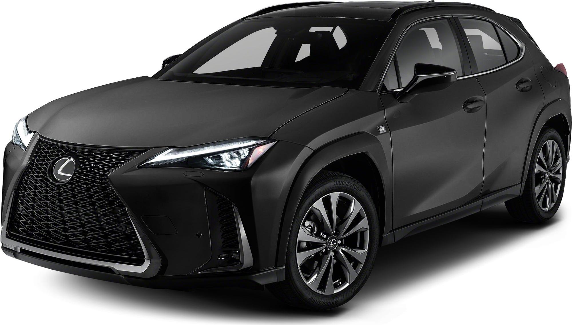 Front side view with LED headlights and alloy wheels