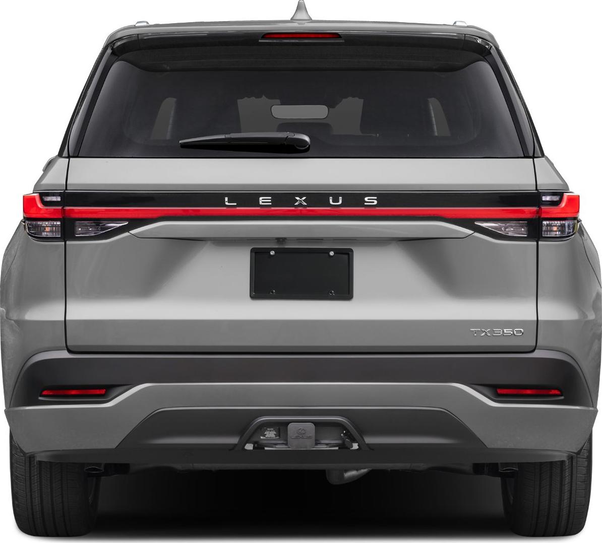 Rear view with continuous LED tail light strip and modern rear design