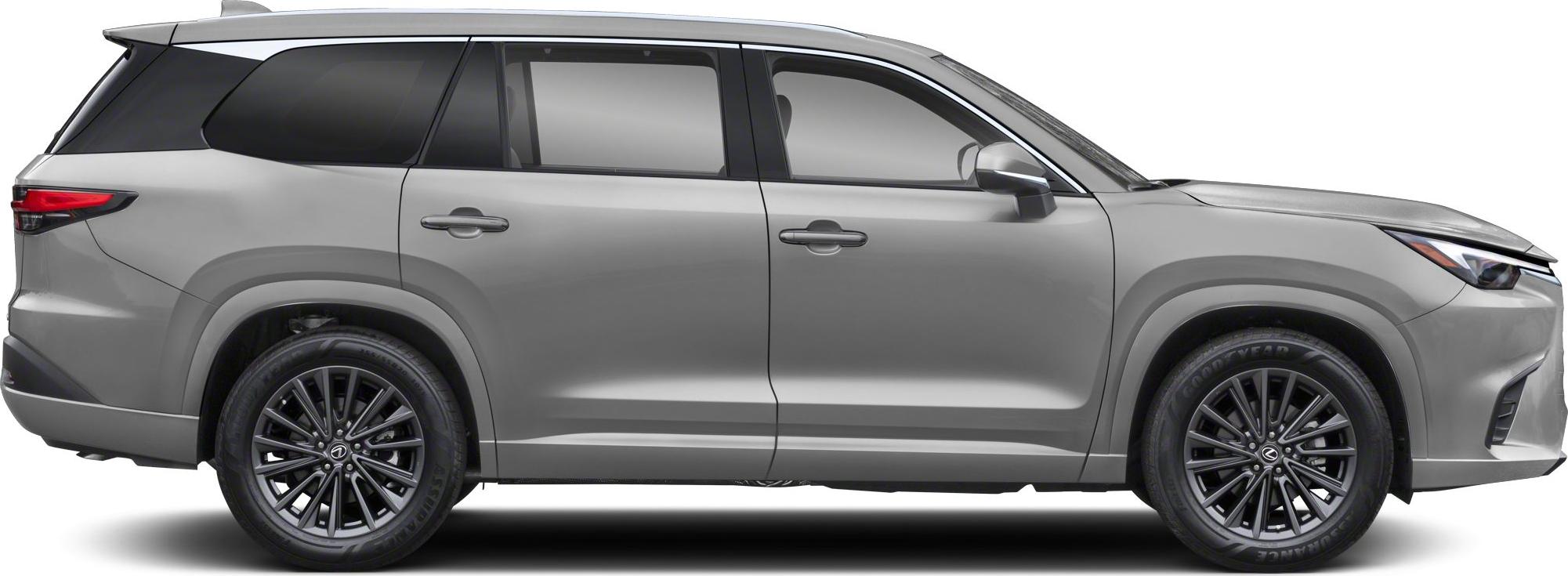 Side profile of an SUV with sleek design and alloy wheels