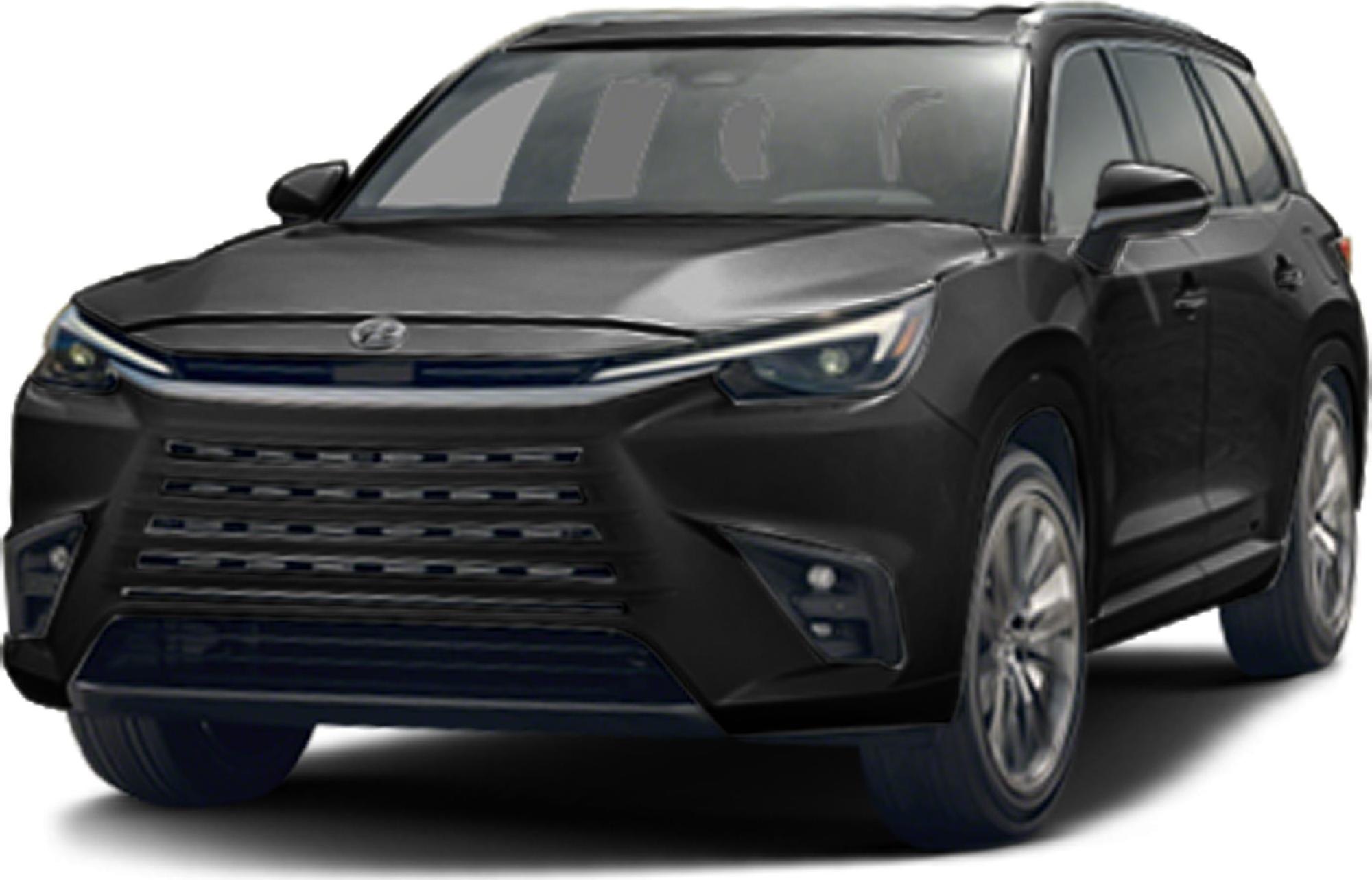 Front view of SUV with modern grille and LED headlights