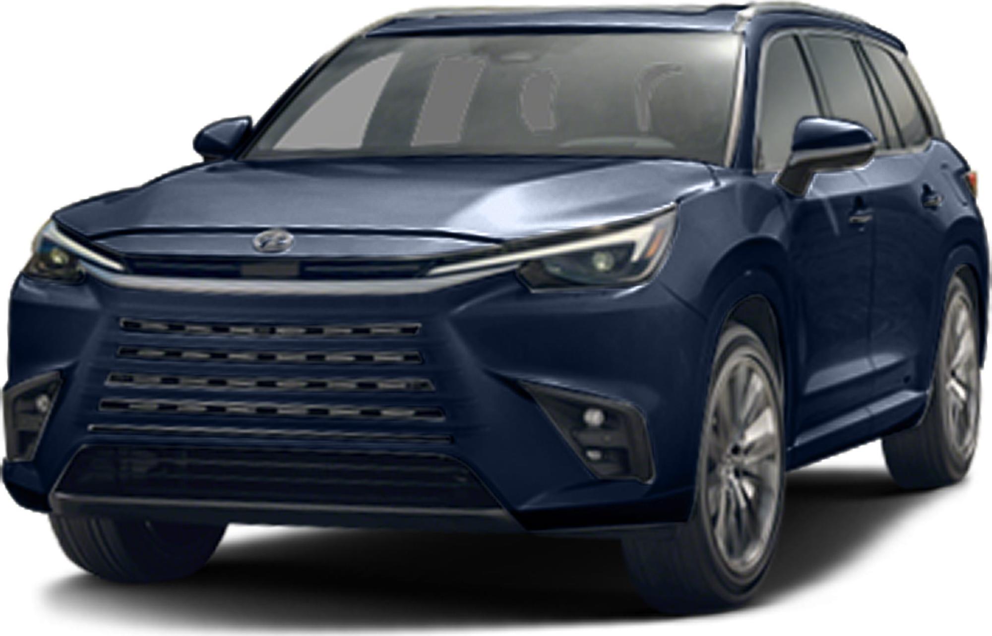 Front angled view with horizontal grille and sleek LED headlights