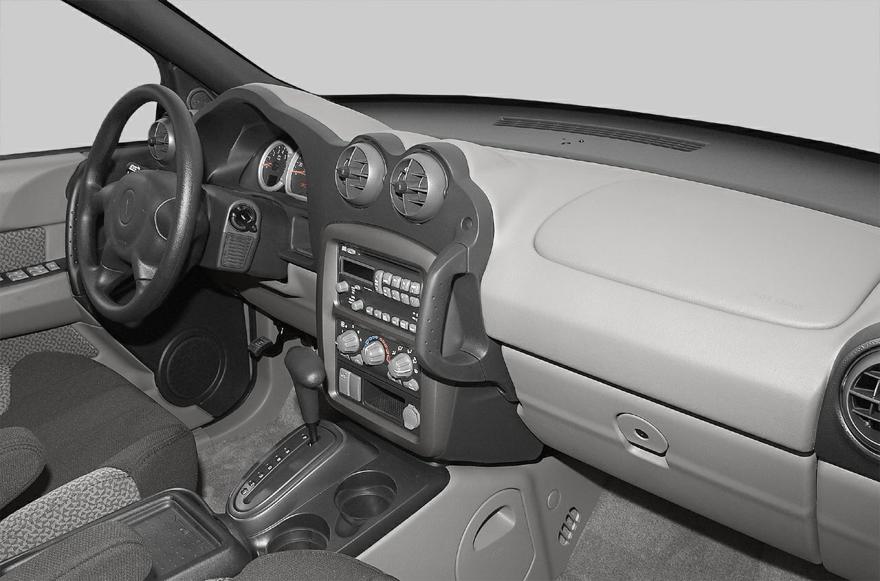 Dashboard, air vents, center console and gear shifter