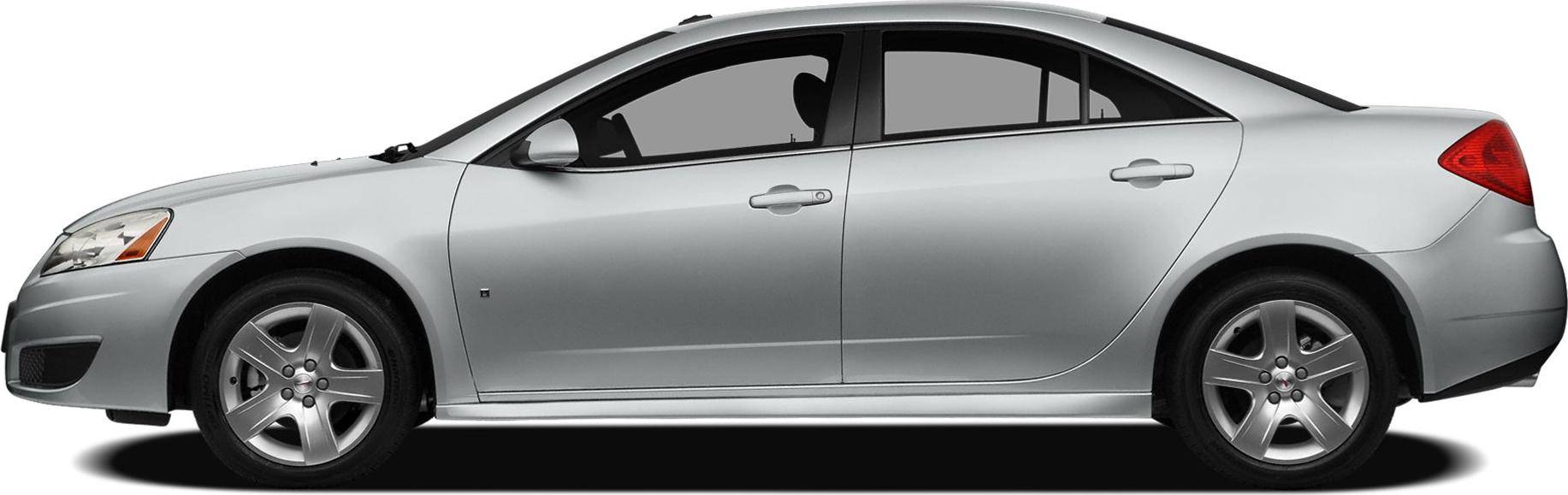 Side profile of a silver mid-size sedan with alloy wheels
