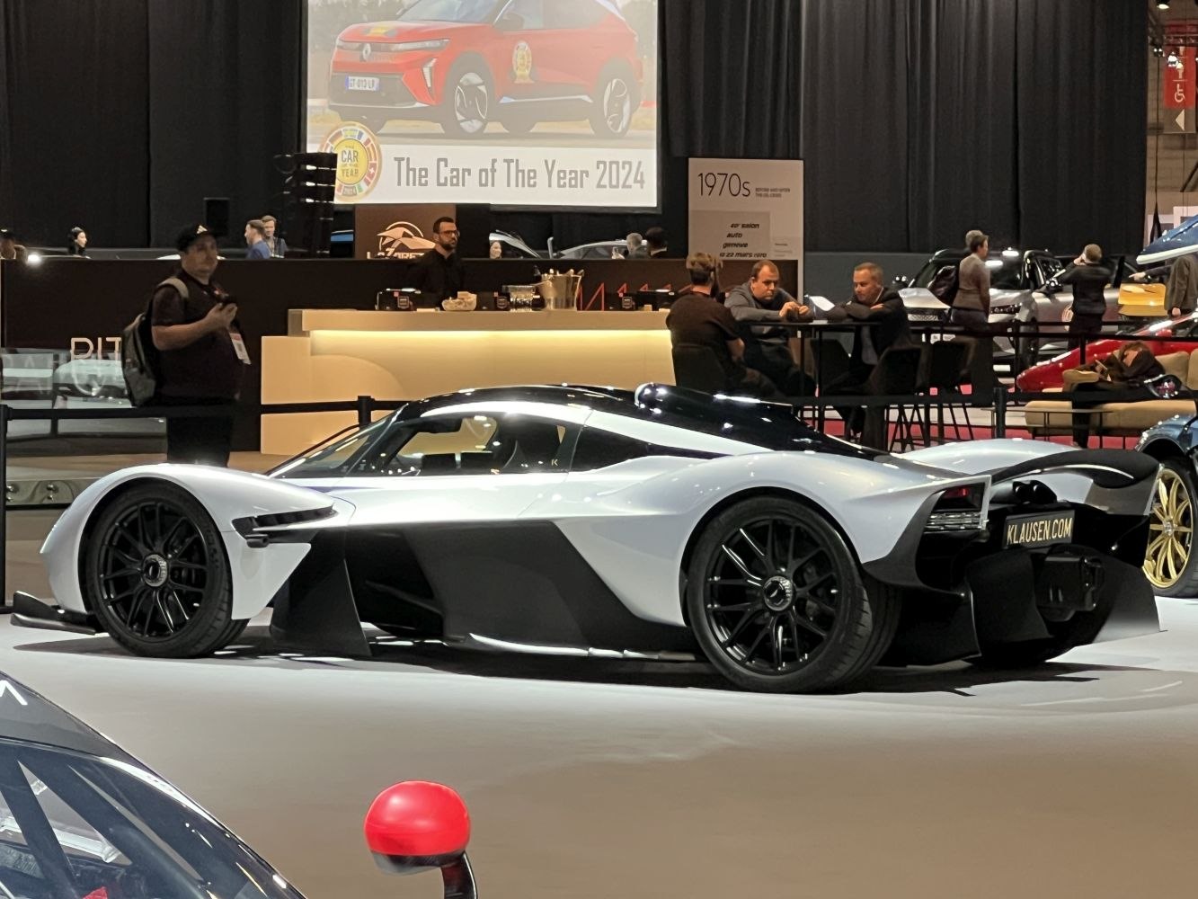 Sleek side profile of a 2020 hypercar with aerodynamic design and black alloy wheels