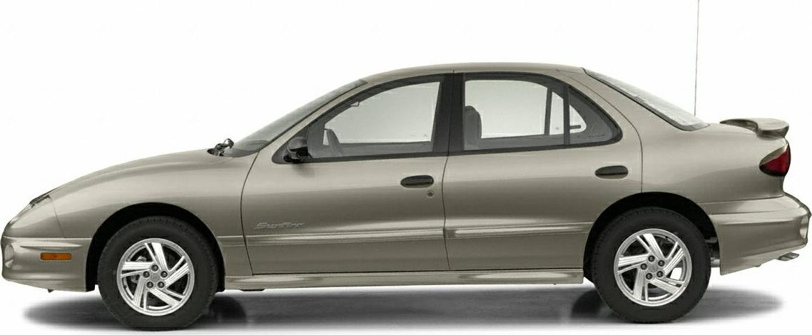1995 Pontiac Sunfire Sedan Side View Left