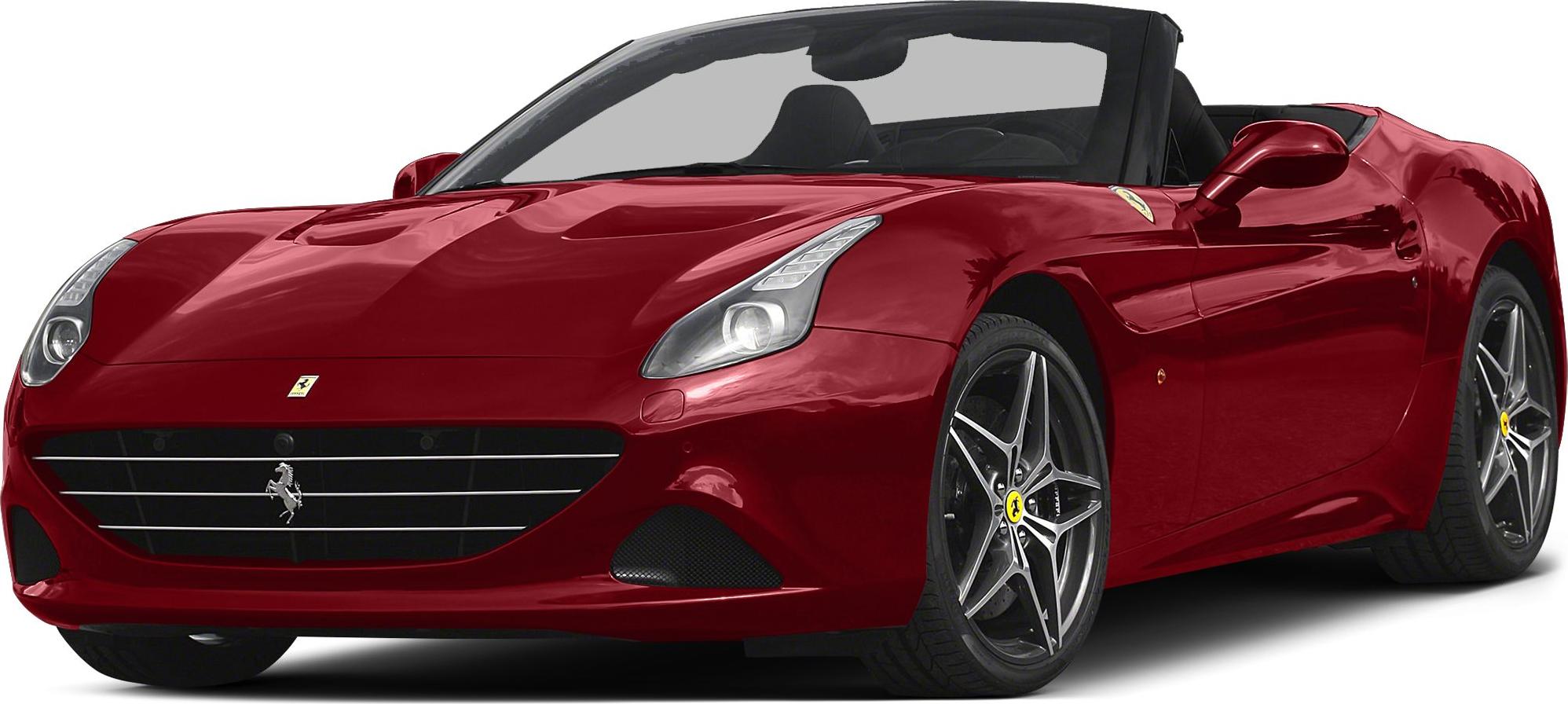 3/4 front-left view, Rosso California