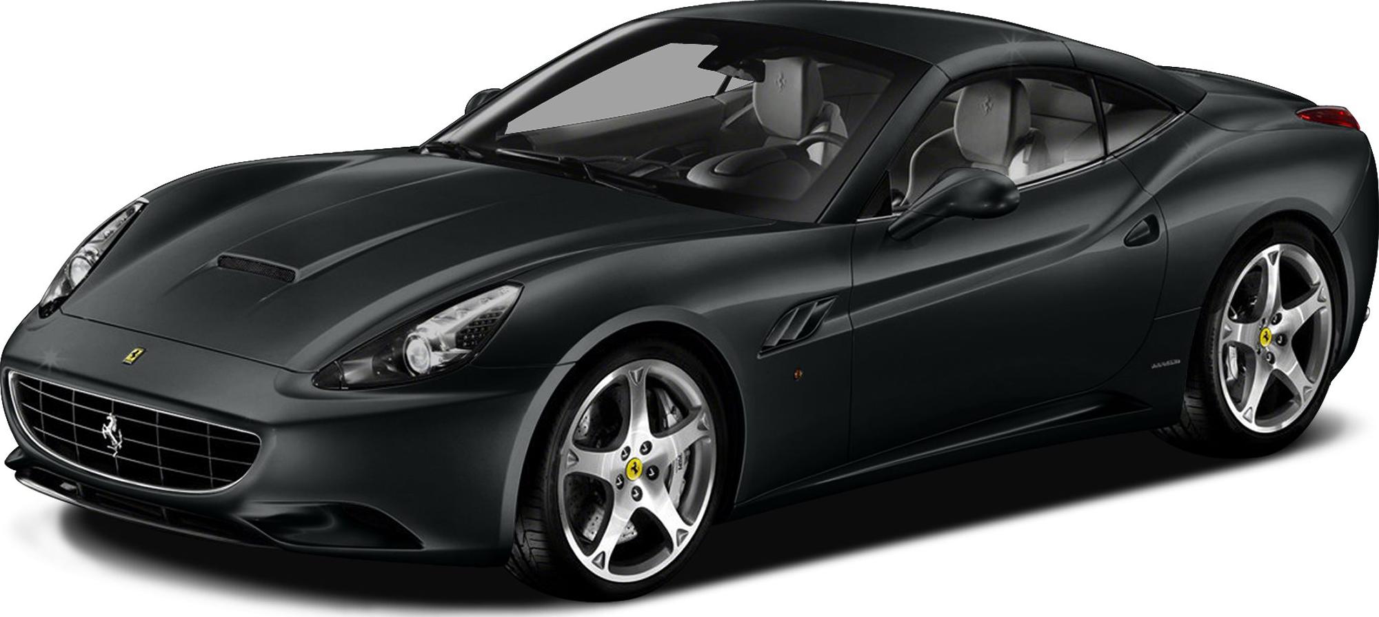 Sleek black sports coupe with aerodynamic body and five-spoke alloy wheels