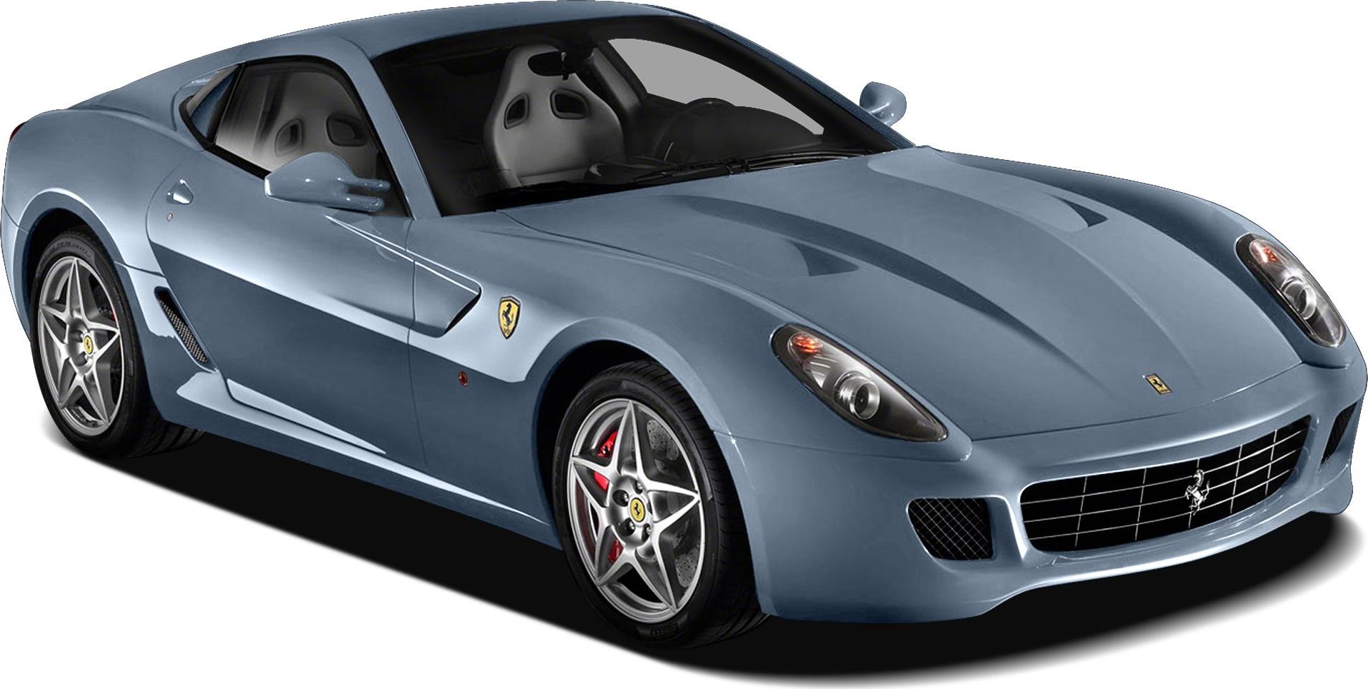 Front side view with sleek headlights and aerodynamic body