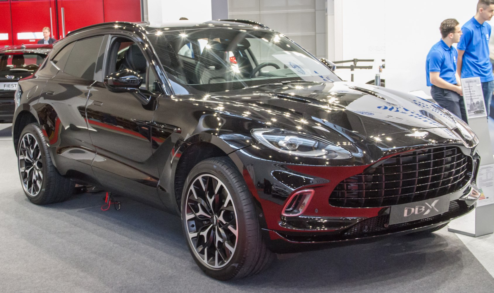 Luxury SUV with distinct grille and sleek side design