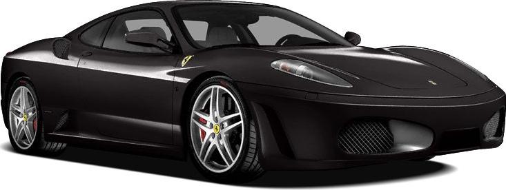 3/4 front-left view, Black Daytona