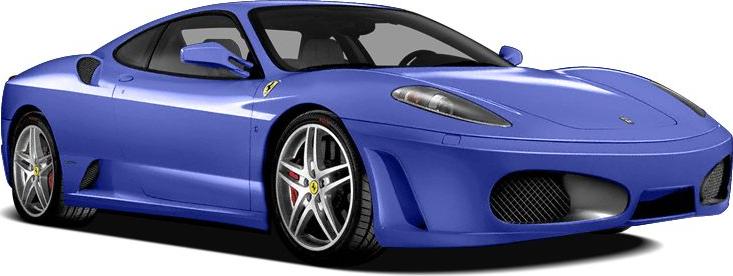 3/4 front-left view, Blue Mirabeau