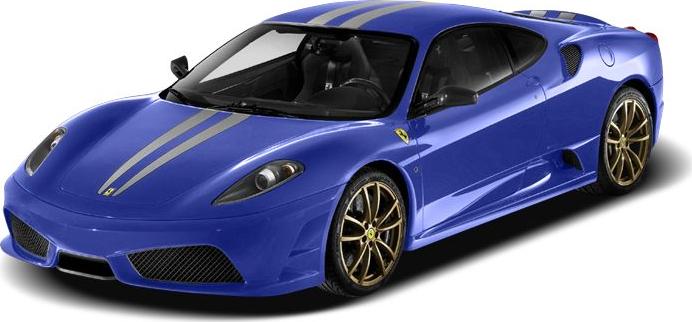 3/4 front-left view, Blue Mirabeau