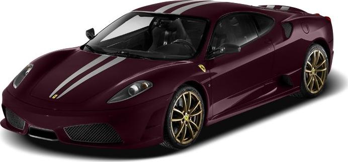 3/4 front-left view, Red Burgundy