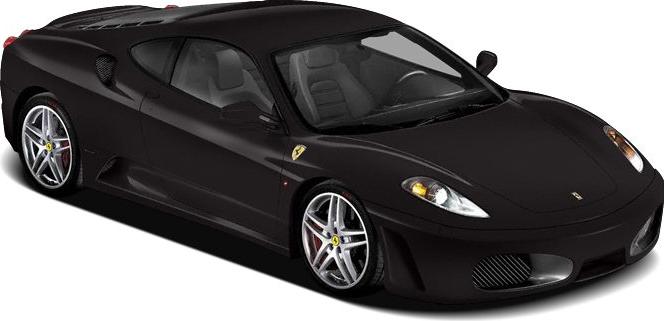 3/4 front-left view, Black Daytona