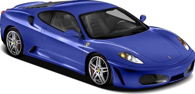 3/4 front-left view, Blue Mirabeau