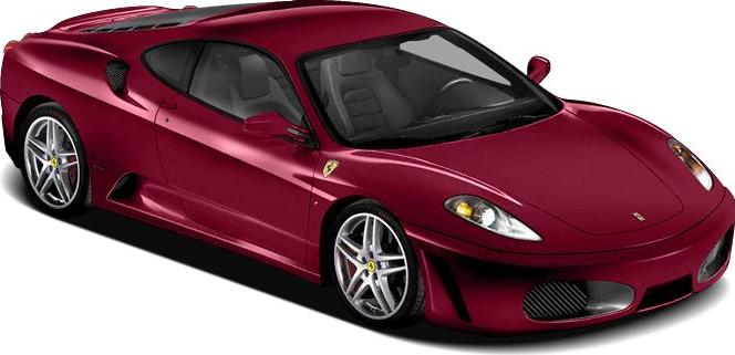 3/4 front-left view, Ruby Metallic