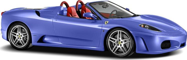3/4 front-right view, Blue Mirabeau