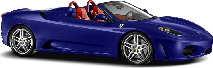3/4 front-right view, Blue Pozzi