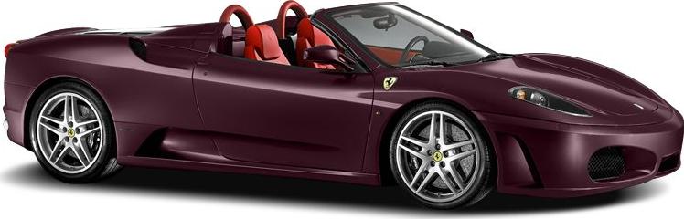 3/4 front-right view, Red Burgundy