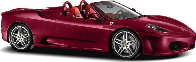 3/4 front-right view, Ruby Metallic
