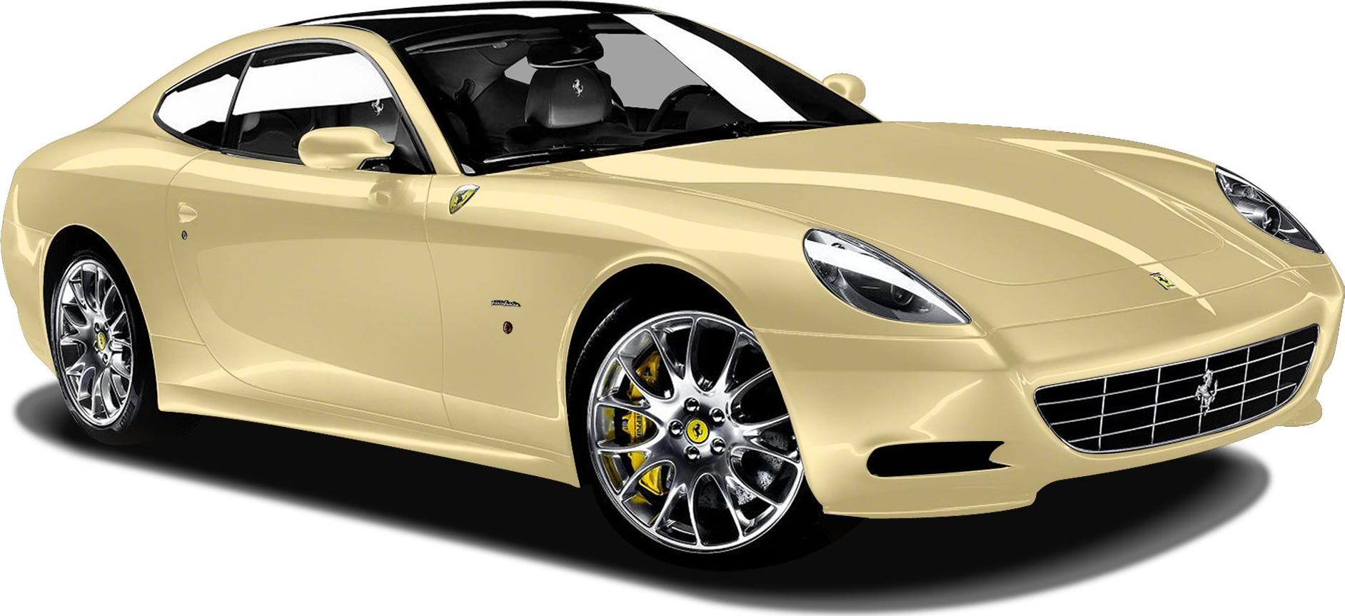 Front three-quarter view of car with alloy wheels and sleek headlights