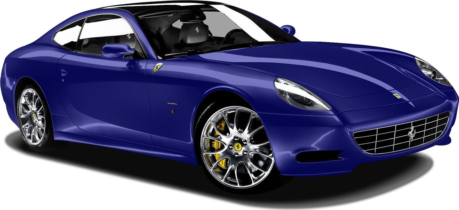 Aerodynamic coupe with polished alloy wheels and sleek headlight design