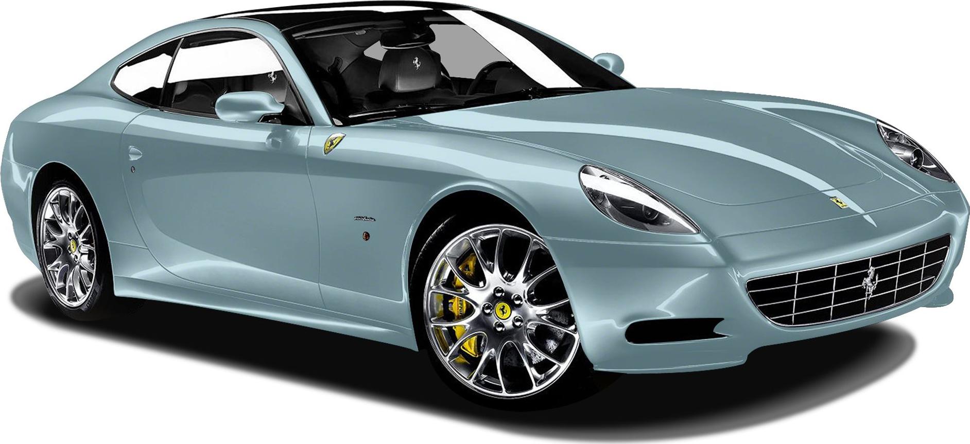 Side front angle showing sleek coupe body and alloy wheels