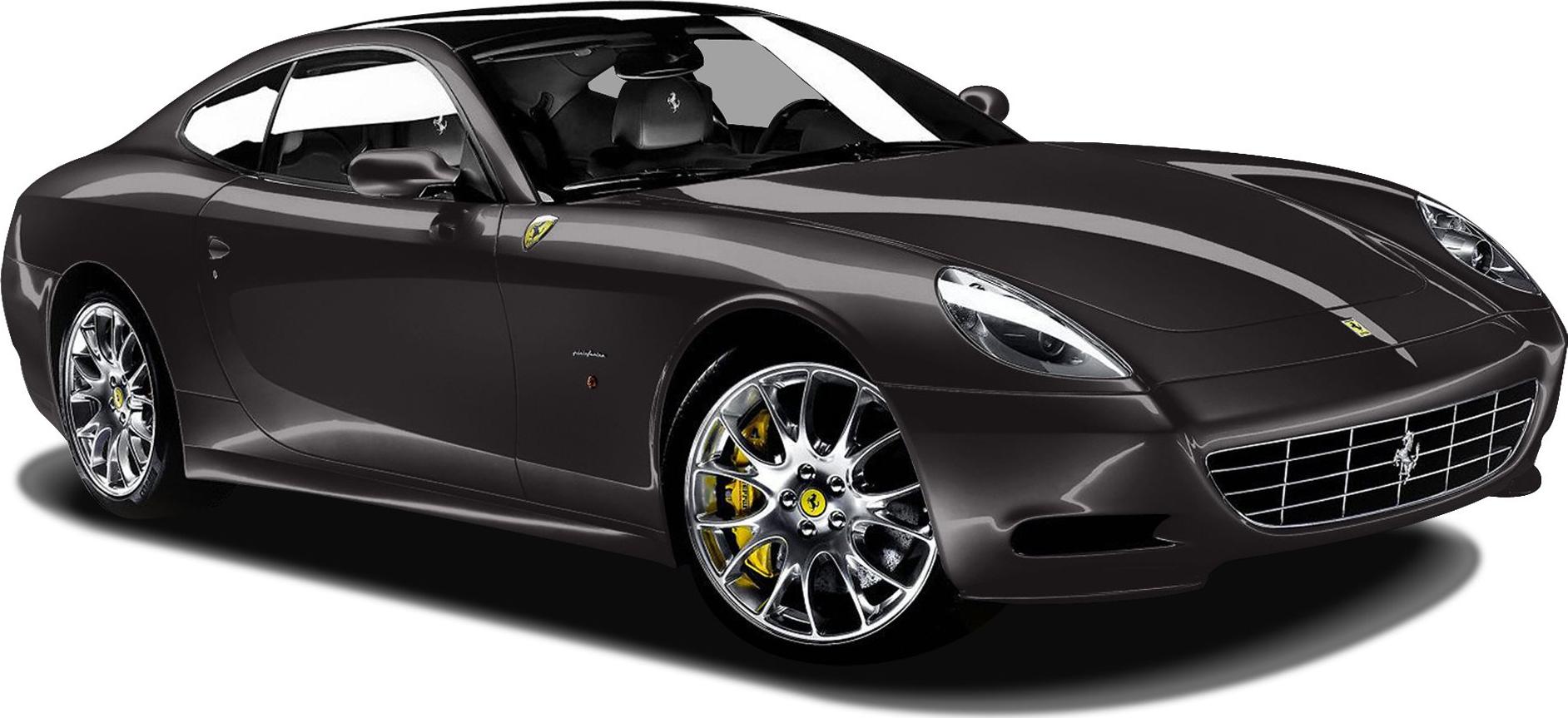 Front side view with chrome multi-spoke wheels and sleek grille