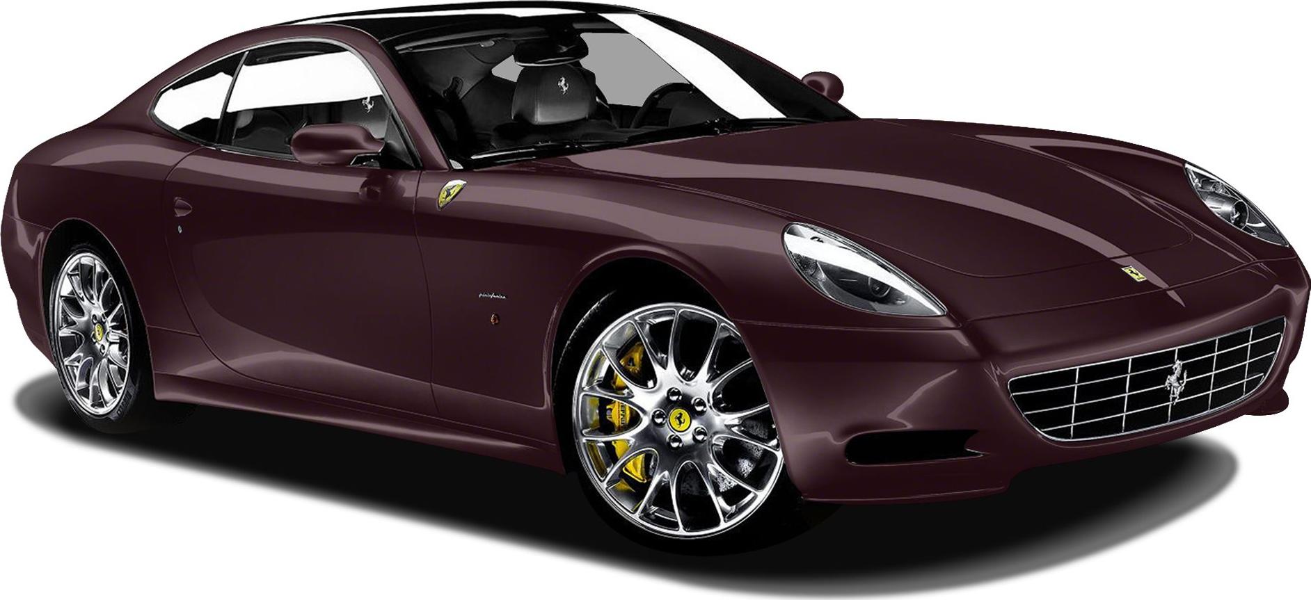 Luxury coupe with sleek body, front grille, and detailed alloy wheels