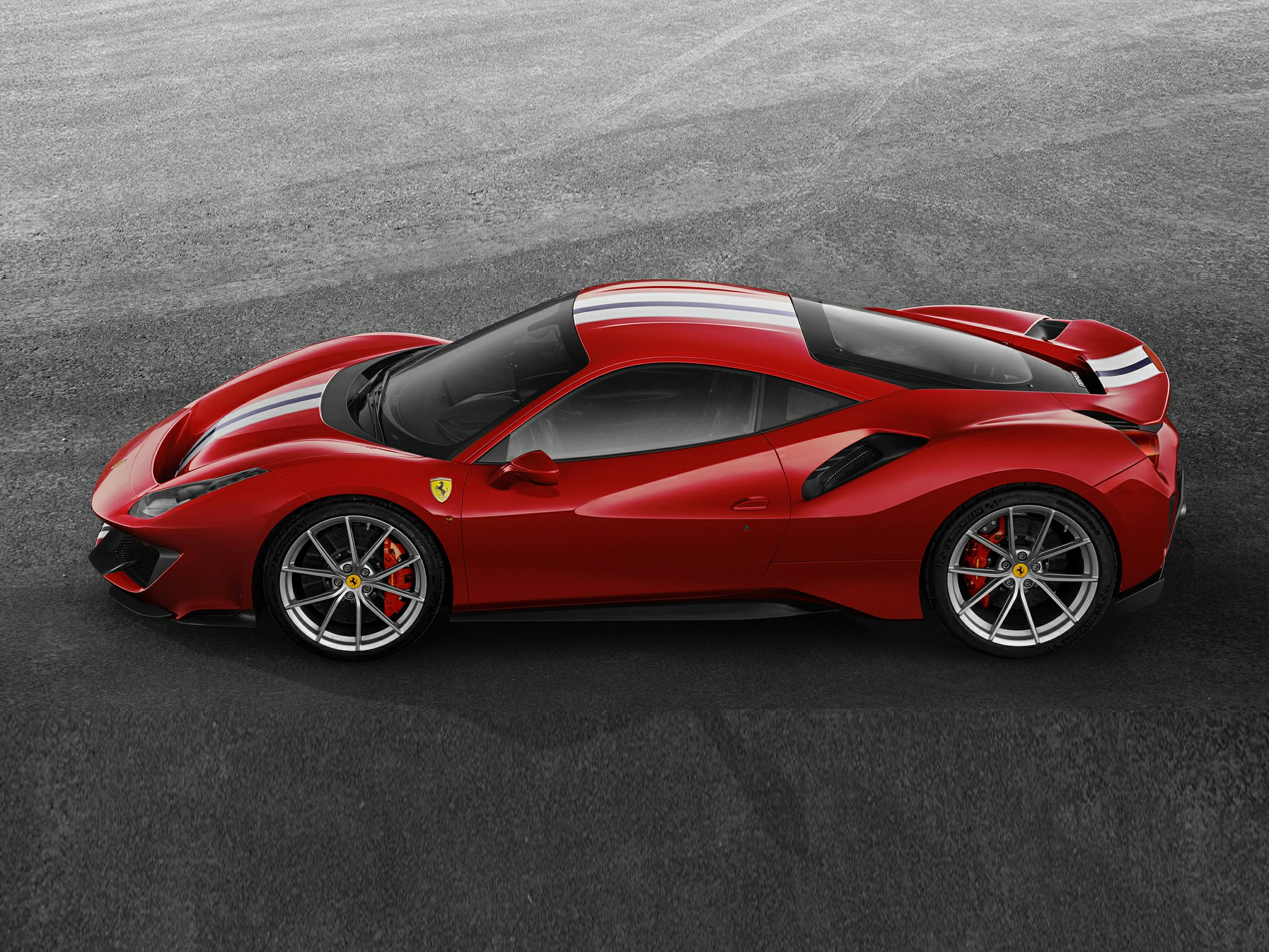 2018 Ferrari 488 Pista Side View Left