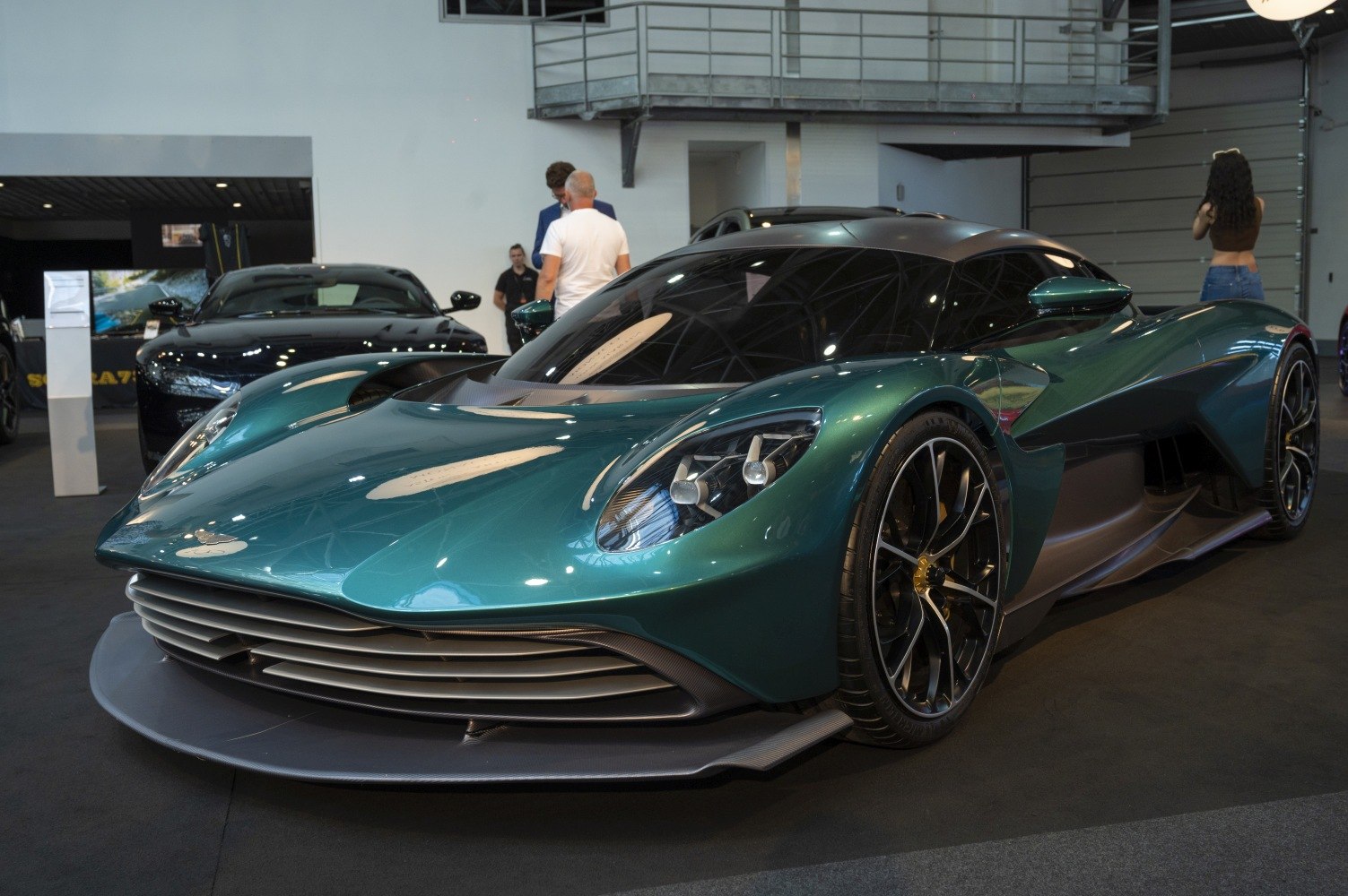 Sleek aerodynamic body with advanced front grille and futuristic headlights
