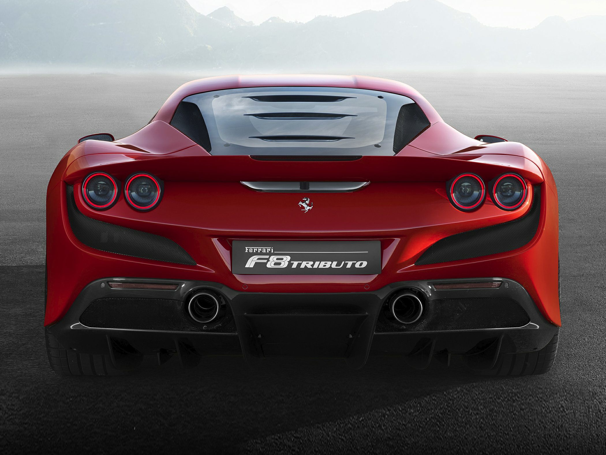 2020 Ferrari F8 Tributo Rear View