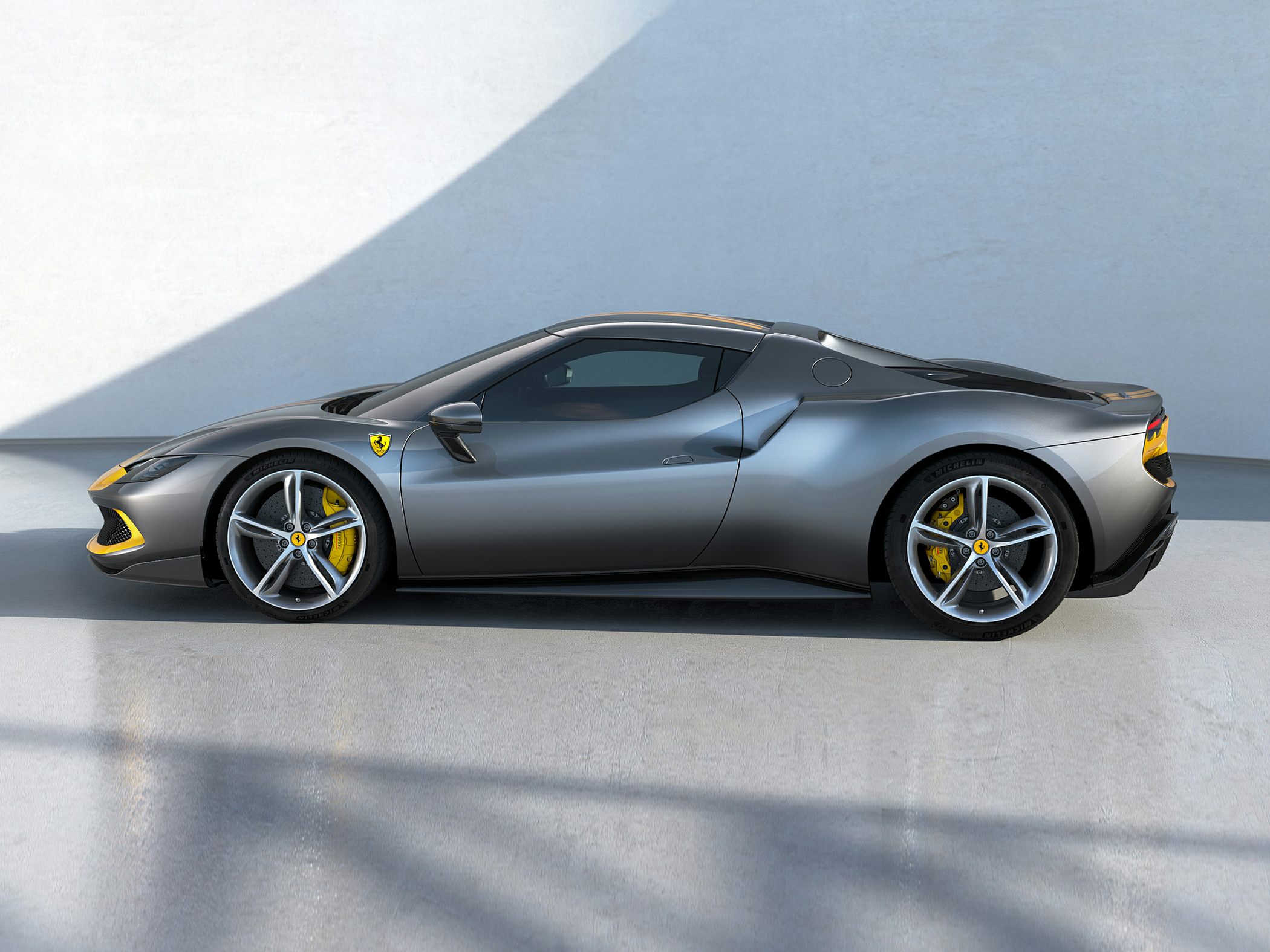 2021 Ferrari 296 GTB Side View Left