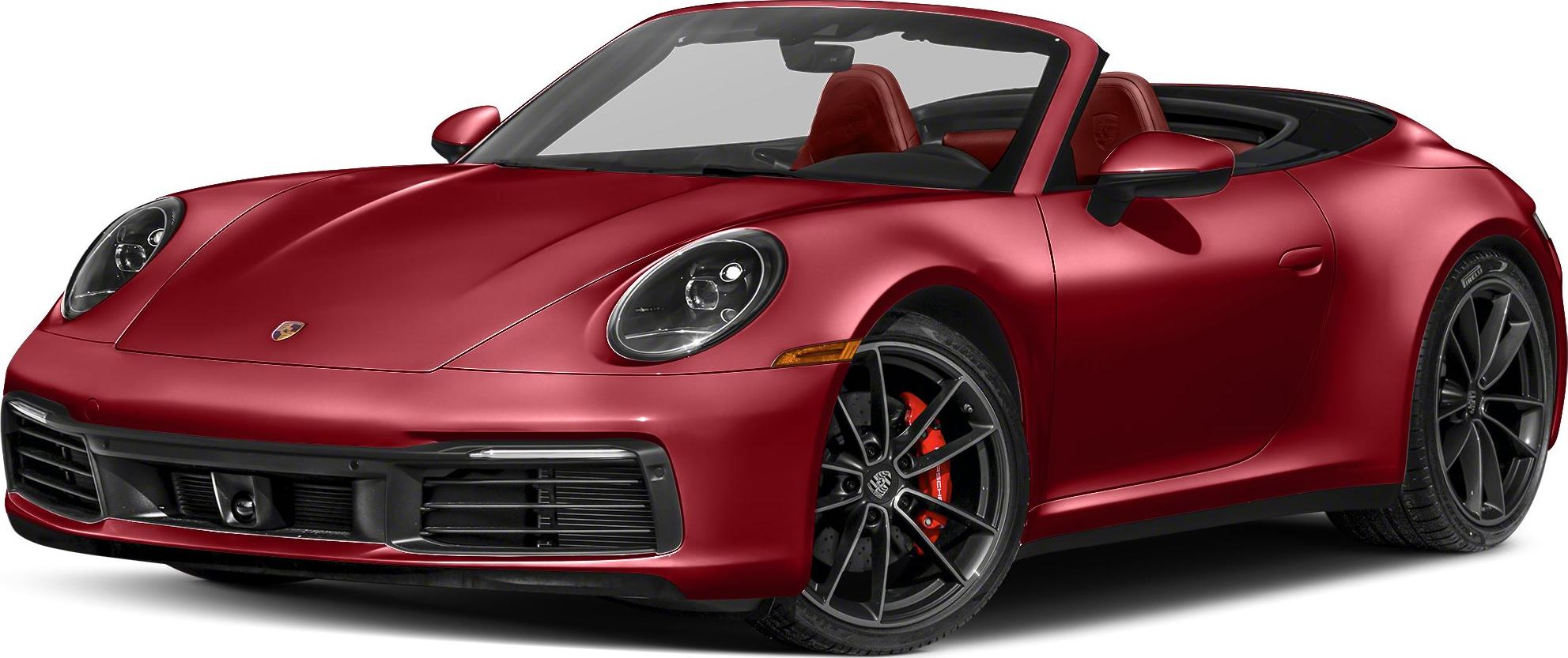 3/4 front-left view, Carmine Red