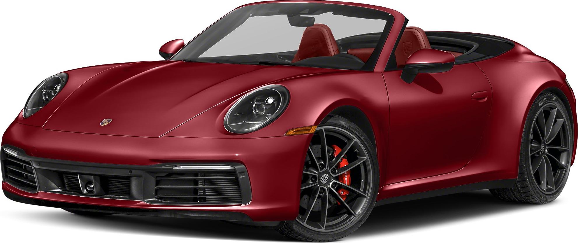 3/4 front-left view, Carmine Red
