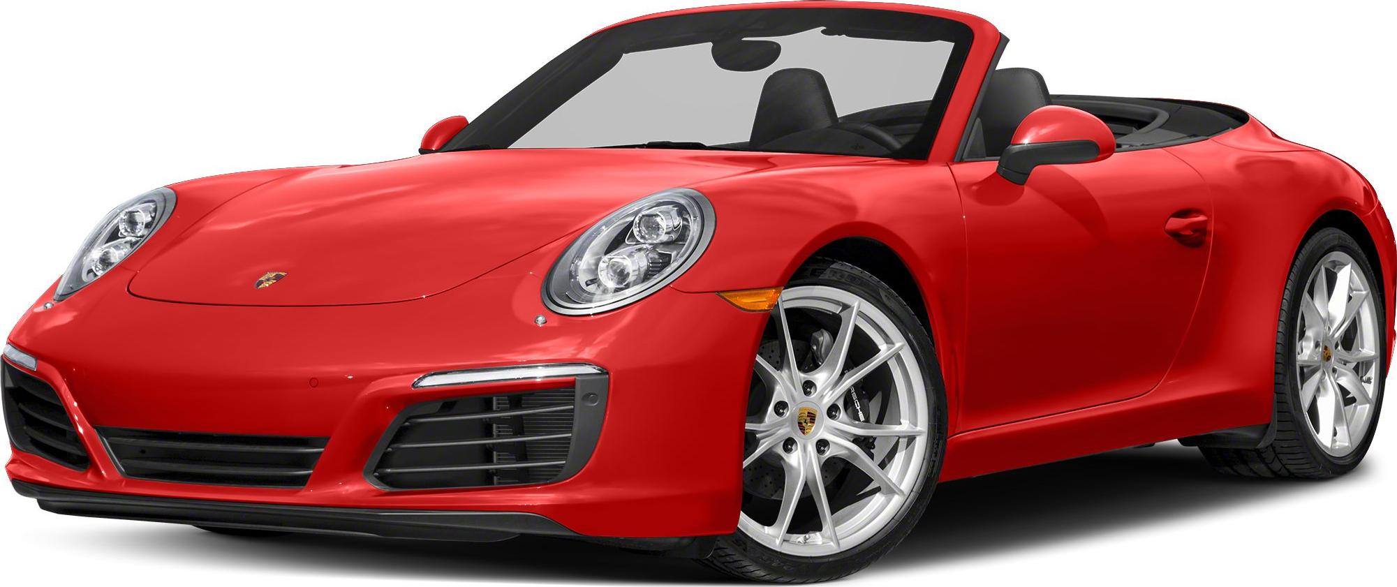 Red convertible sports car front side with alloy wheels