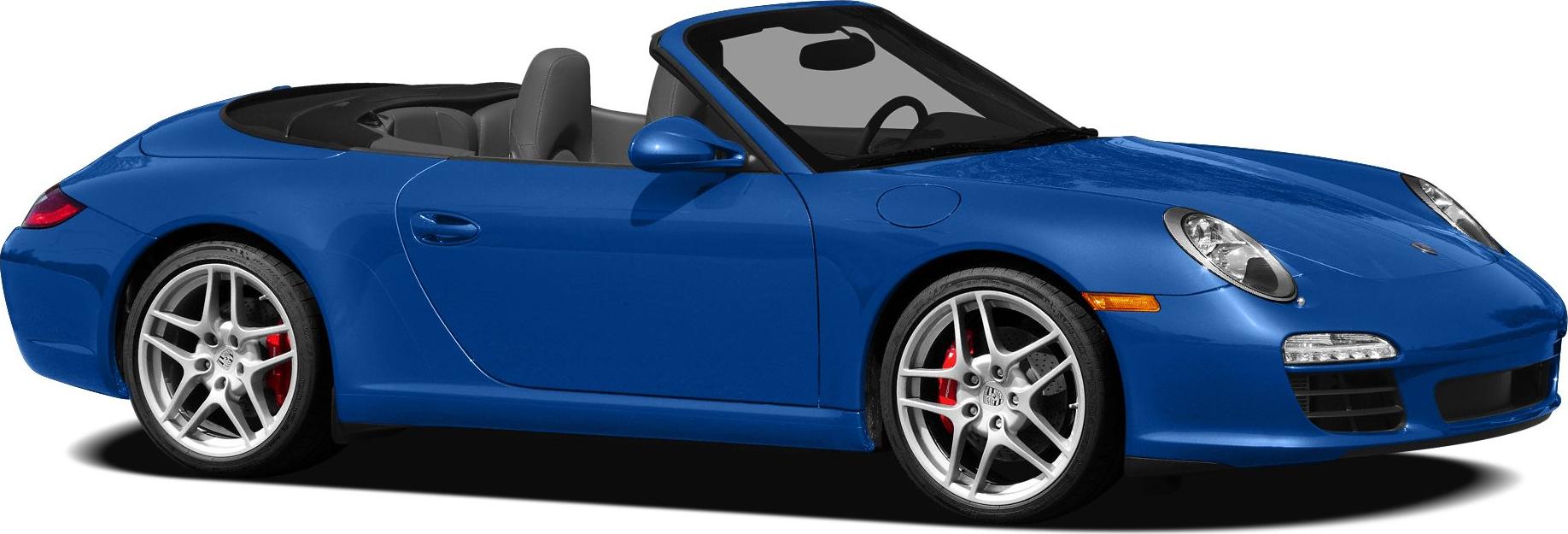 Blue convertible sports coupe with alloy wheels and LED running lights