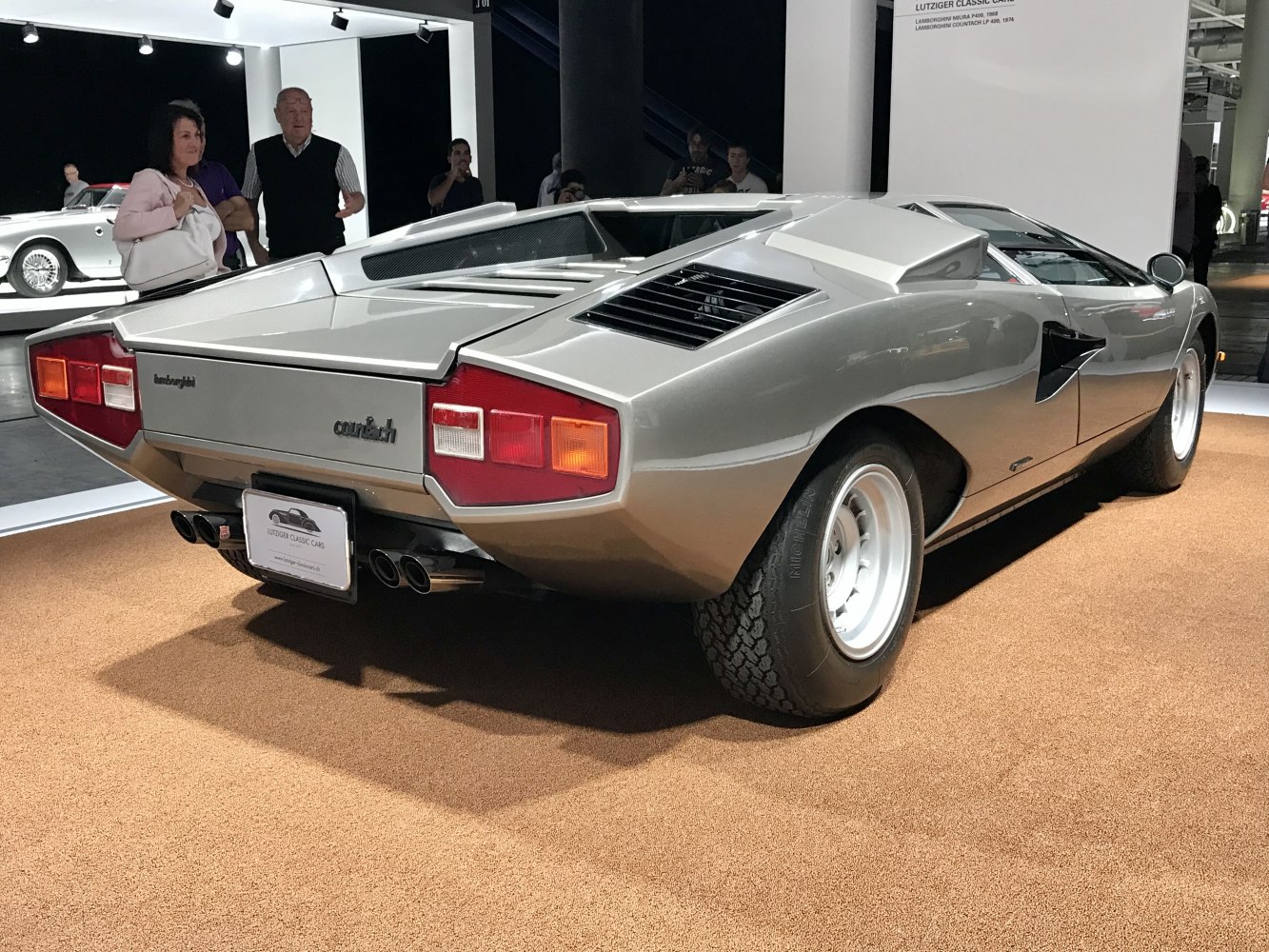 Classic sharp angular rear with quad exhaust and side air intake