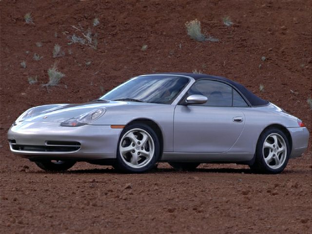 Convertible silver coupe with soft top and aerodynamic design