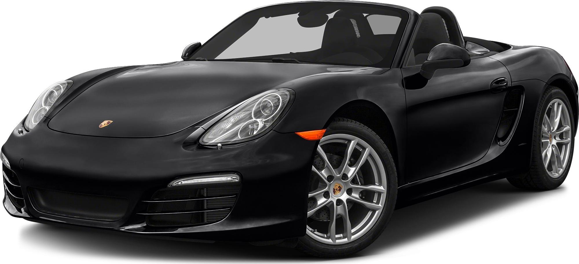Front side view of a black convertible with sporty alloy wheels