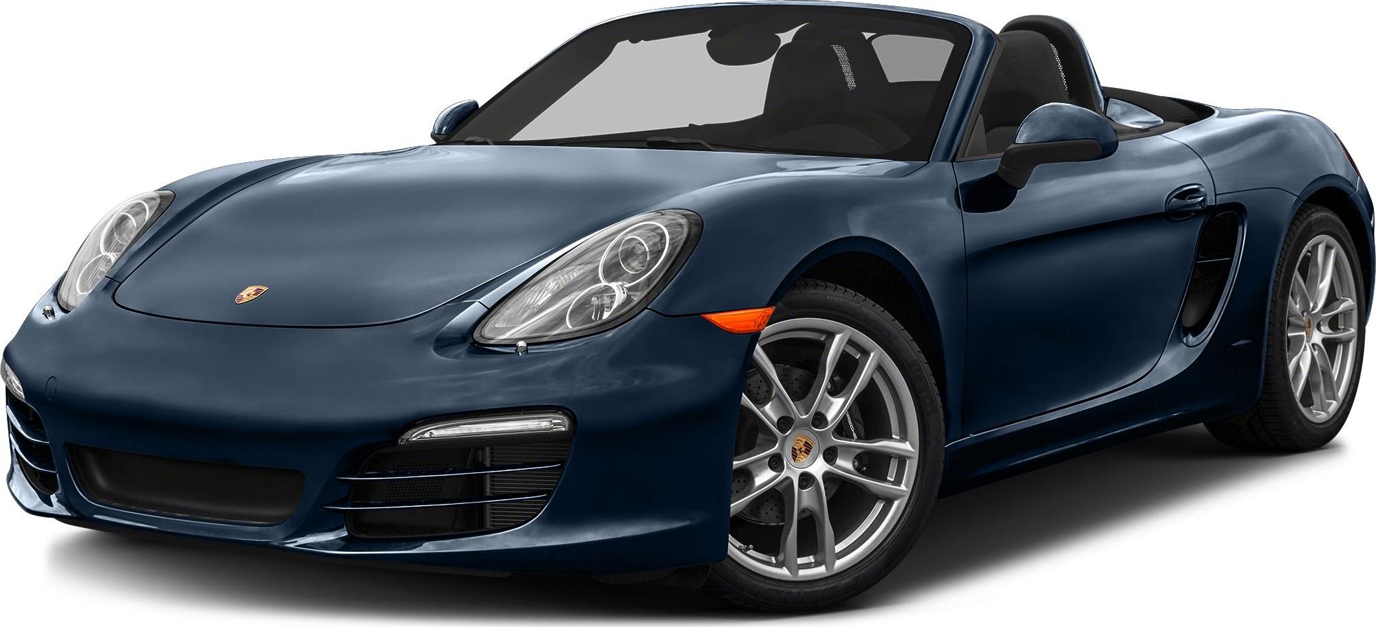Front and side view of a sporty convertible roadster with signature headlights and sleek curves